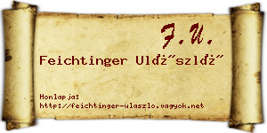 Feichtinger Ulászló névjegykártya